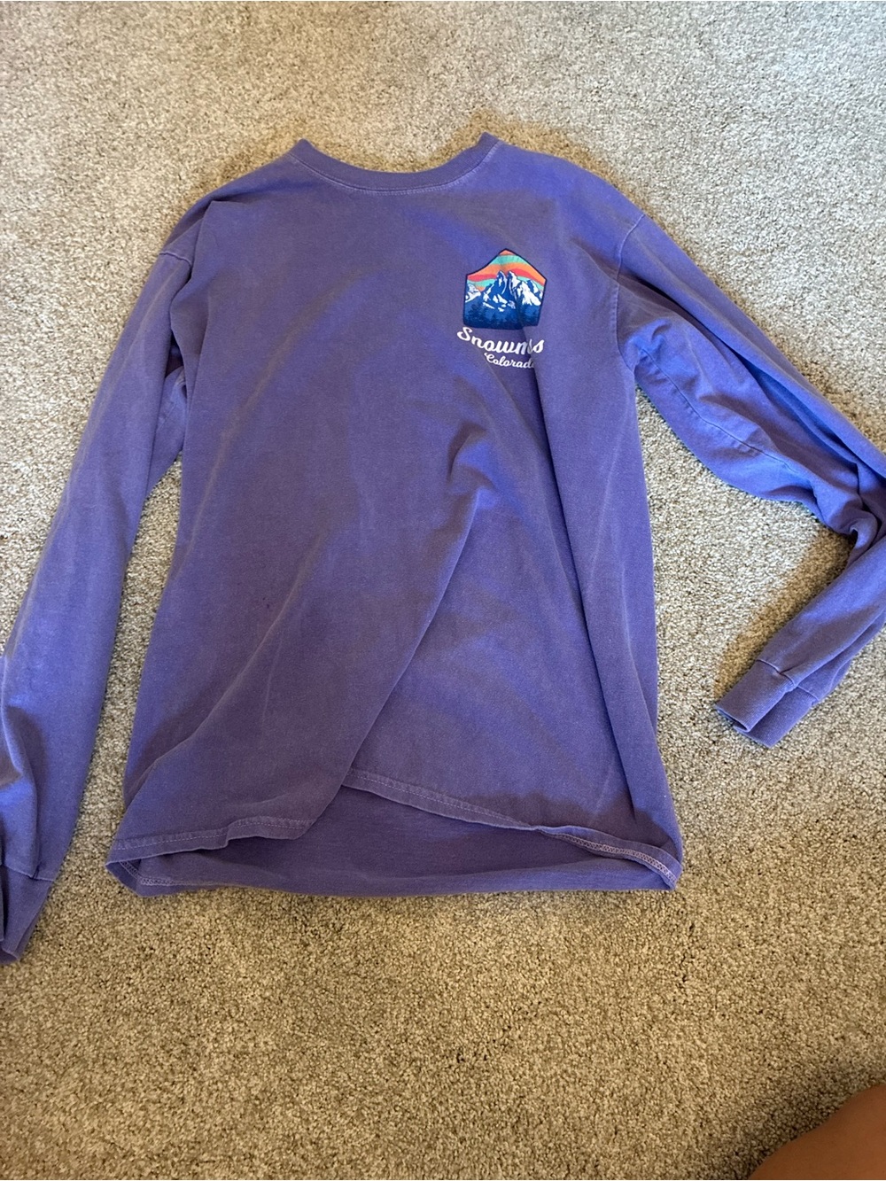 Unknown Brand Kids' Purple Long-Sleeve Graphic Tee
